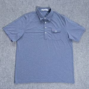 Criquet Performance Players Polo Shirt XL Midnight Blue Pima Cotton Stretch Golf
